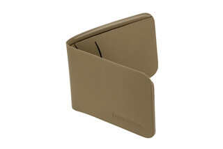 The FDE Magpul DAKA Bifold wallet is made from a durable polymer fabric material